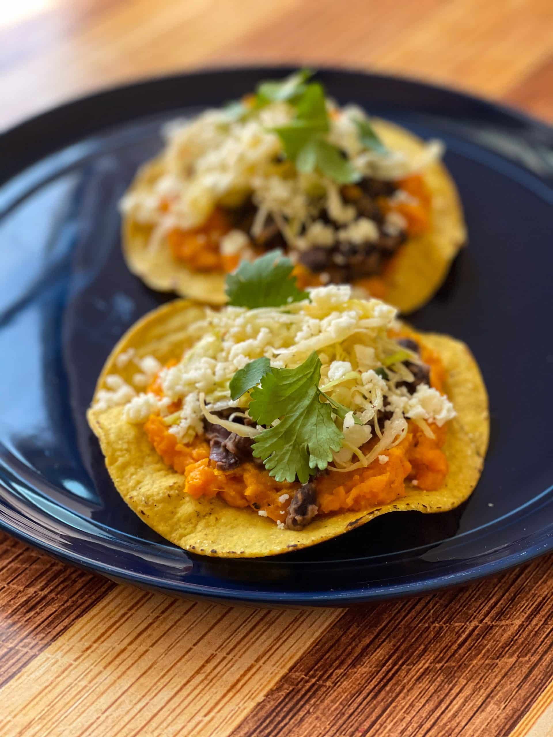 Sweet Potato & Black Bean Tostadas