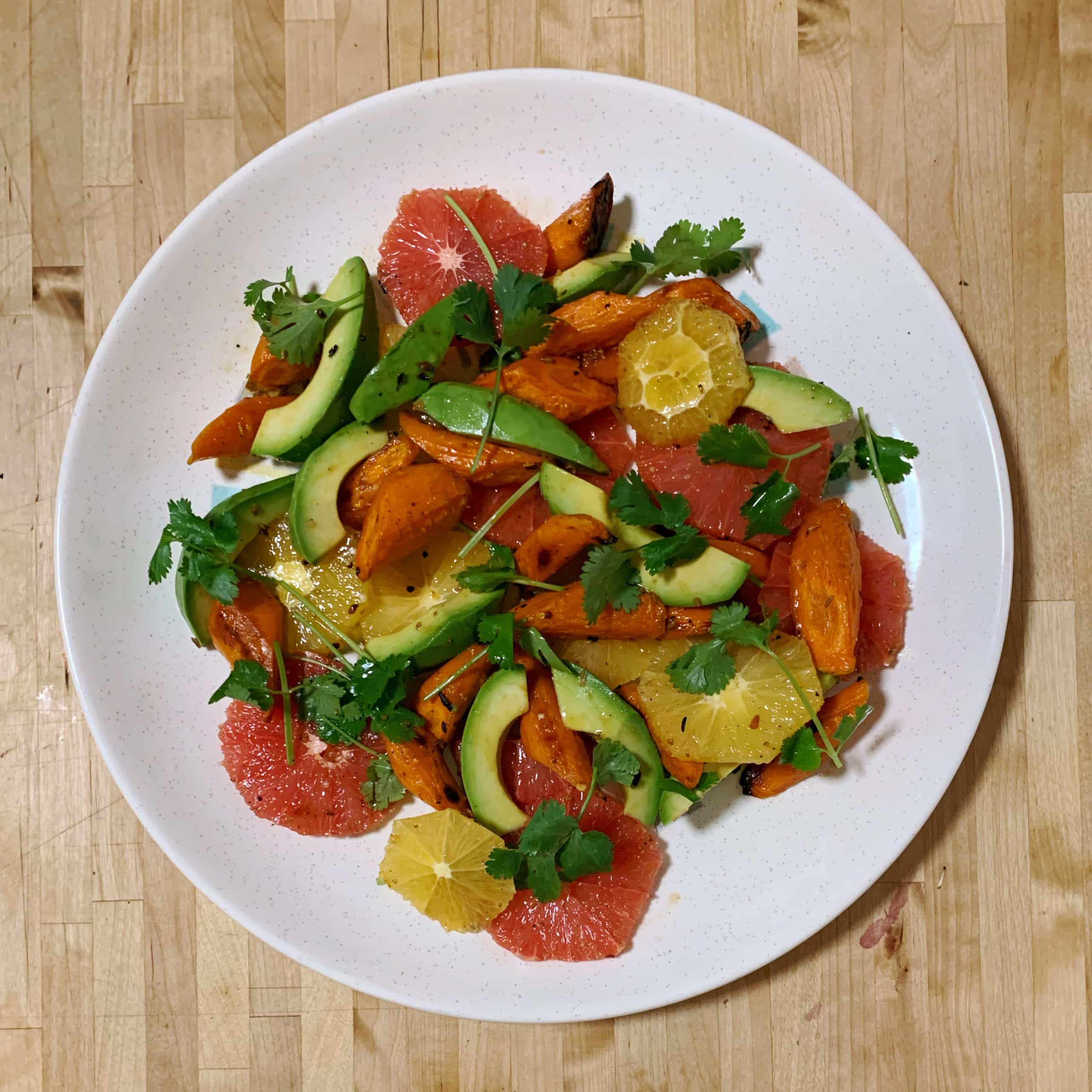 Carrot, Avocado & Citrus Salad