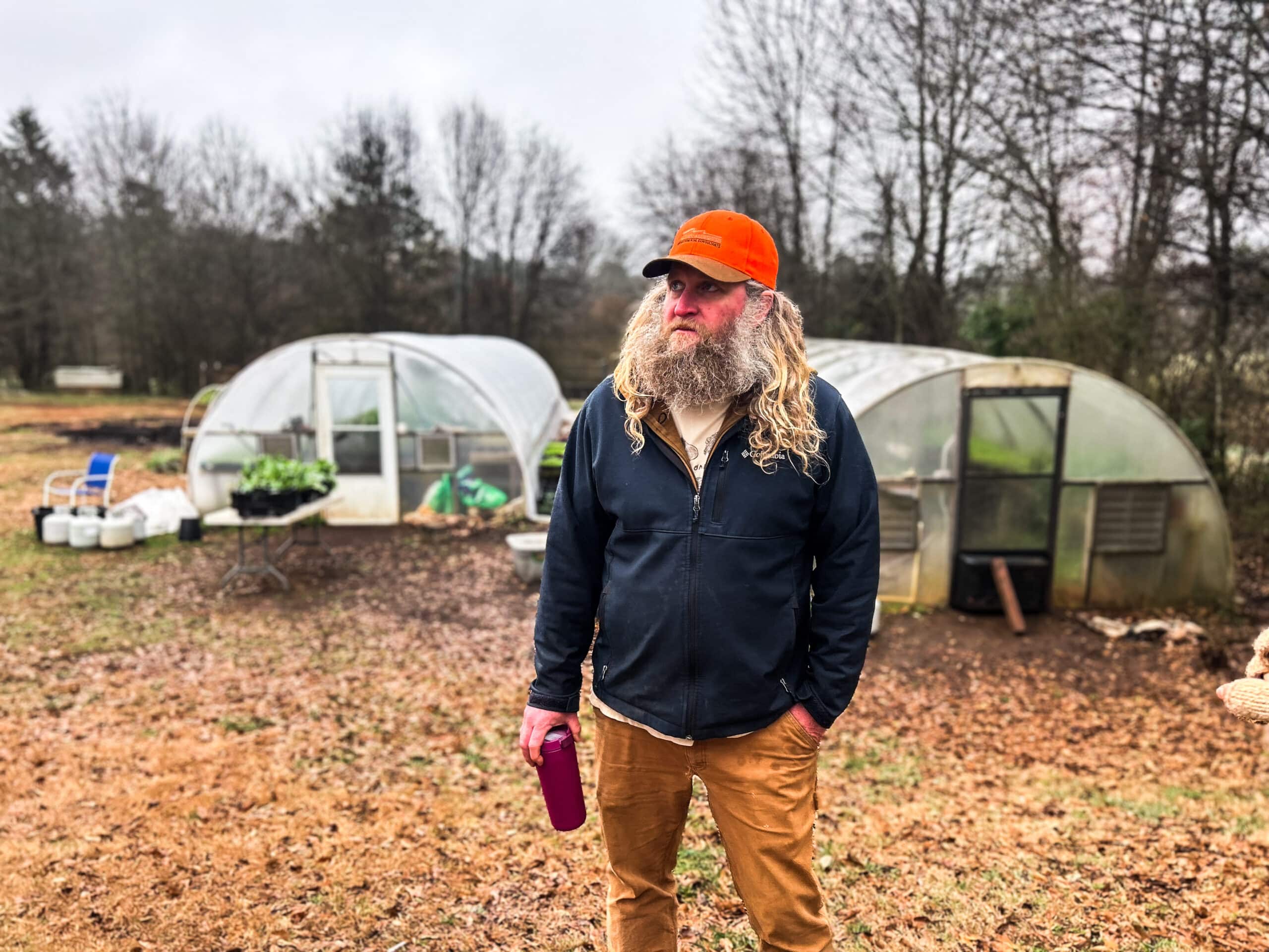 Farmer Carter Dodd at Diamond Hill Farm
