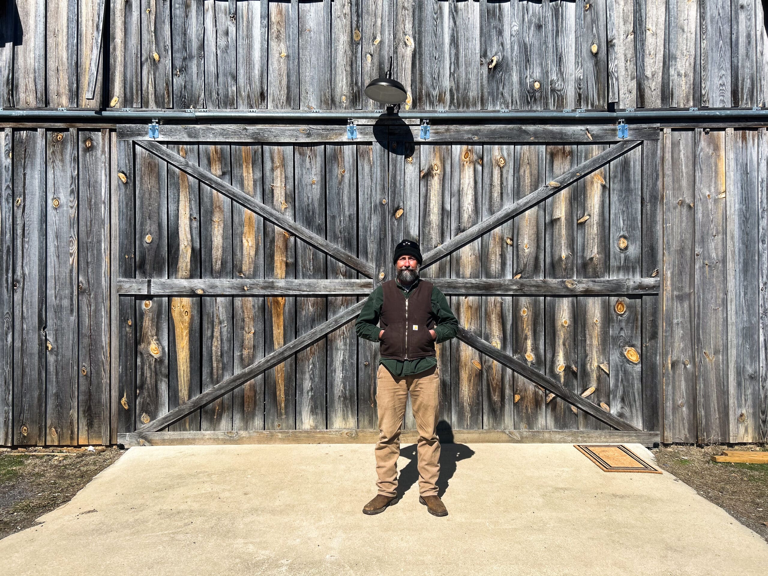 Farmer Mitch Lawson at Rise 'N Shine Farm
