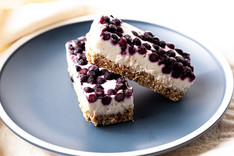 Gluten Free Blueberry Lemon Cheesecake Bars